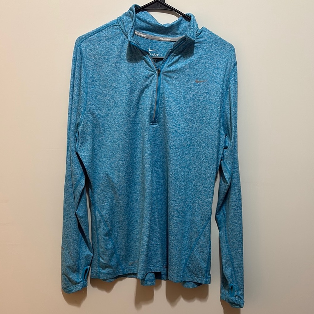 Nike Teal Quarter-Zip Top